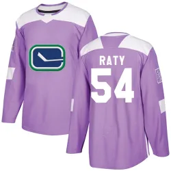 Men's Aatu Raty Vancouver Canucks Fights Cancer Practice Jersey - Purple Authentic