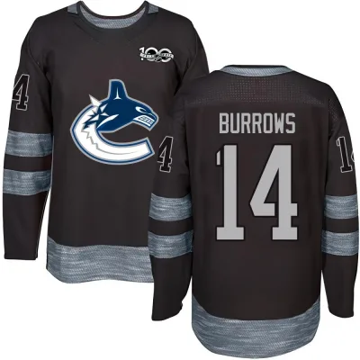 Men's Alex Burrows Vancouver Canucks 1917-2017 100th Anniversary Jersey - Black Authentic