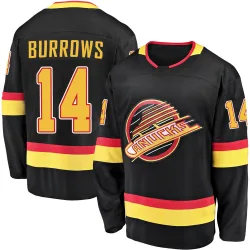 Men's Alex Burrows Vancouver Canucks 2019/20 Flying Skate Premier Jersey - Black Breakaway