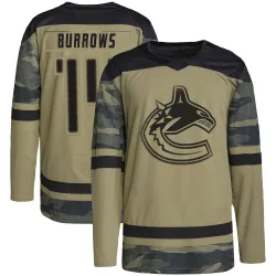 Men's Alex Burrows Vancouver Canucks Military Appreciation Practice Jersey - Camo Authentic