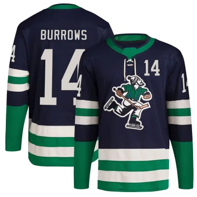 Men's Alex Burrows Vancouver Canucks Reverse Retro 2.0 Jersey - Navy Authentic