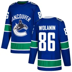 Men's Christian Wolanin Vancouver Canucks Home Jersey - Blue Authentic