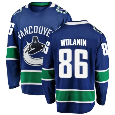 Men's Christian Wolanin Vancouver Canucks Home Jersey - Blue Breakaway