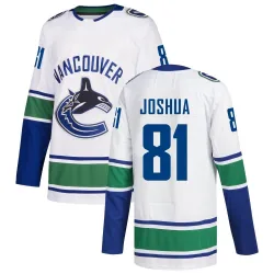 Men's Dakota Joshua Vancouver Canucks zied Away Jersey - White Authentic