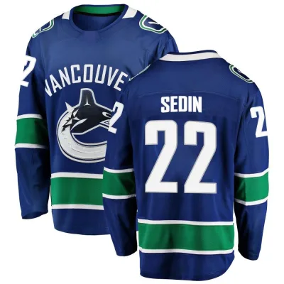 Men's Daniel Sedin Vancouver Canucks Home Jersey - Blue Breakaway