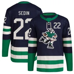 Men's Daniel Sedin Vancouver Canucks Reverse Retro 2.0 Jersey - Navy Authentic