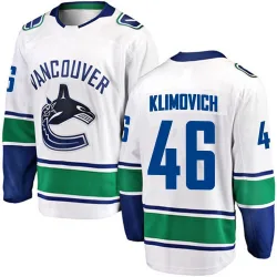 Men's Danila Klimovich Vancouver Canucks Away Jersey - White Breakaway