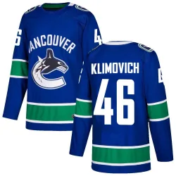 Men's Danila Klimovich Vancouver Canucks Home Jersey - Blue Authentic