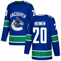 Men's Danton Heinen Vancouver Canucks Home Jersey - Blue Authentic