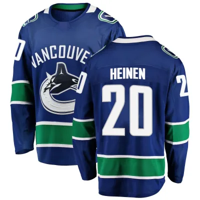 Men's Danton Heinen Vancouver Canucks Home Jersey - Blue Breakaway