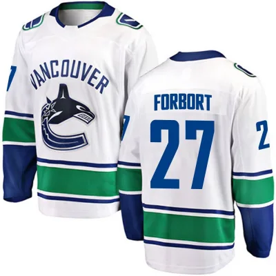 Men's Derek Forbort Vancouver Canucks Away Jersey - White Breakaway