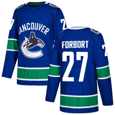 Men's Derek Forbort Vancouver Canucks Home Jersey - Blue Authentic