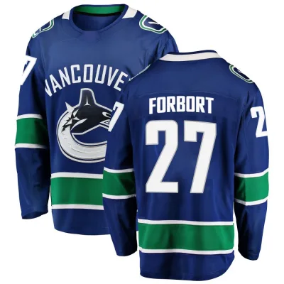 Men's Derek Forbort Vancouver Canucks Home Jersey - Blue Breakaway