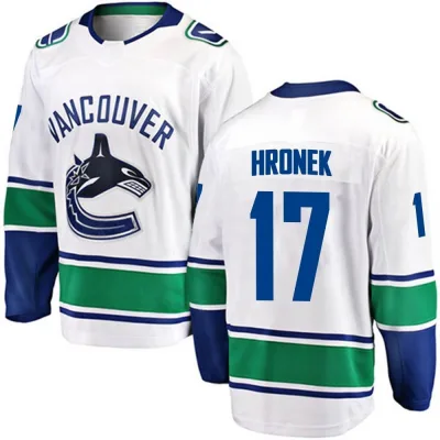 Men's Filip Hronek Vancouver Canucks Away Jersey - White Breakaway