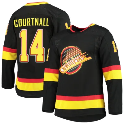 Men's Geoff Courtnall Vancouver Canucks Alternate Primegreen Pro Jersey - Black Authentic