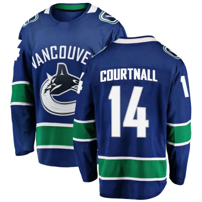 Men's Geoff Courtnall Vancouver Canucks Home Jersey - Blue Breakaway