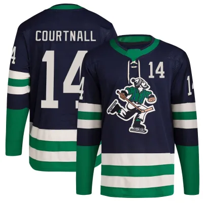 Men's Geoff Courtnall Vancouver Canucks Reverse Retro 2.0 Jersey - Navy Authentic