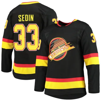 Men's Henrik Sedin Vancouver Canucks Alternate Primegreen Pro Jersey - Black Authentic