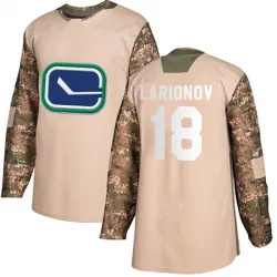 Men's Igor Larionov Vancouver Canucks Veterans Day Practice Jersey - Camo Authentic