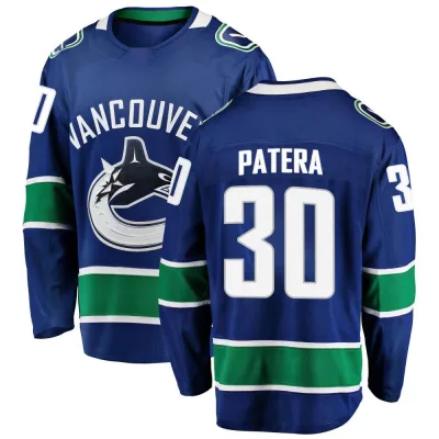 Men's Jiri Patera Vancouver Canucks Home Jersey - Blue Breakaway