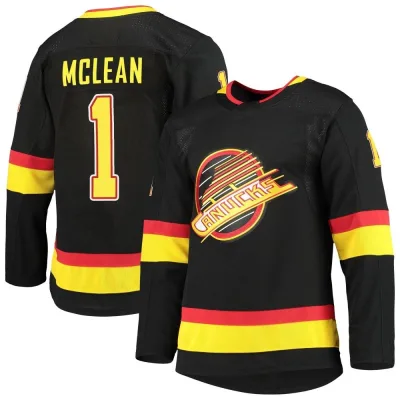 Men's Kirk Mclean Vancouver Canucks Alternate Primegreen Pro Jersey - Black Authentic