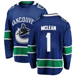 Men's Kirk Mclean Vancouver Canucks Home Jersey - Blue Breakaway