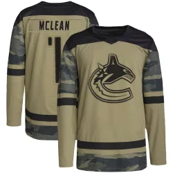 Men's Kirk Mclean Vancouver Canucks Military Appreciation Practice Jersey - Camo Authentic