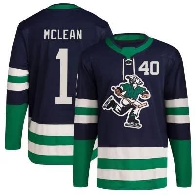 Men's Kirk Mclean Vancouver Canucks Reverse Retro 2.0 Jersey - Navy Authentic