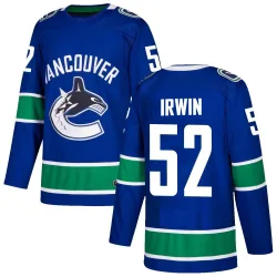 Men's Matt Irwin Vancouver Canucks Home Jersey - Blue Authentic