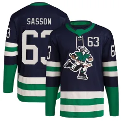 Men's Max Sasson Vancouver Canucks Reverse Retro 2.0 Jersey - Navy Authentic