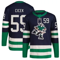 Men's Nick Cicek Vancouver Canucks Reverse Retro 2.0 Jersey - Navy Authentic