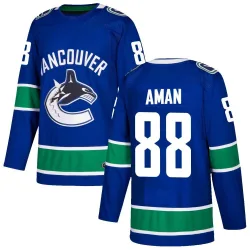 Men's Nils Aman Vancouver Canucks Home Jersey - Blue Authentic