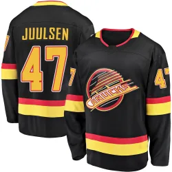 Men's Noah Juulsen Vancouver Canucks 2019/20 Flying Skate Premier Jersey - Black Breakaway