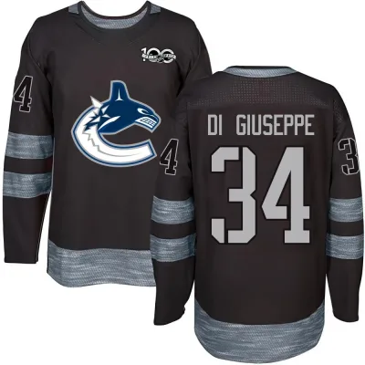 Men's Phillip Di Giuseppe Vancouver Canucks 1917-2017 100th Anniversary Jersey - Black Authentic