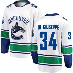 Men's Phillip Di Giuseppe Vancouver Canucks Away Jersey - White Breakaway