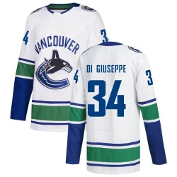 Men's Phillip Di Giuseppe Vancouver Canucks zied Away Jersey - White Authentic