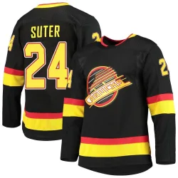 Men's Pius Suter Vancouver Canucks Alternate Primegreen Pro Jersey - Black Authentic