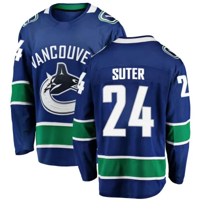 Men's Pius Suter Vancouver Canucks Home Jersey - Blue Breakaway