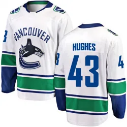 Men's Quinn Hughes Vancouver Canucks Away Jersey - White Breakaway