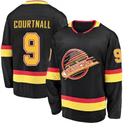 Men's Russ Courtnall Vancouver Canucks 2019/20 Flying Skate Premier Jersey - Black Breakaway