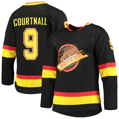 Men's Russ Courtnall Vancouver Canucks Alternate Primegreen Pro Jersey - Black Authentic