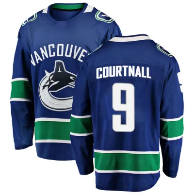 Men's Russ Courtnall Vancouver Canucks Home Jersey - Blue Breakaway