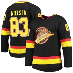 Men's Tristen Nielsen Vancouver Canucks Alternate Primegreen Pro Jersey - Black Authentic