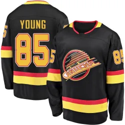 Men's Ty Young Vancouver Canucks 2019/20 Flying Skate Premier Jersey - Black Breakaway