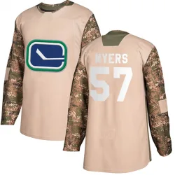 Men's Tyler Myers Vancouver Canucks Veterans Day Practice Jersey - Camo Authentic