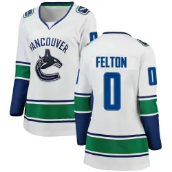 Women's Christian Felton Vancouver Canucks Away Jersey - White Breakaway