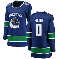 Women's Christian Felton Vancouver Canucks Home Jersey - Blue Breakaway