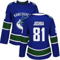 Women's Dakota Joshua Vancouver Canucks Home Jersey - Blue Authentic