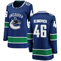 Women's Danila Klimovich Vancouver Canucks Home Jersey - Blue Breakaway