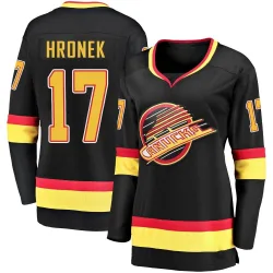 Women's Filip Hronek Vancouver Canucks 2019/20 Flying Skate Premier Jersey - Black Breakaway